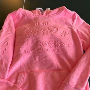 Superdry women’s Hoodie in Bright Pink, size XS